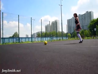 Jeny Smith playing some football - HD porn video